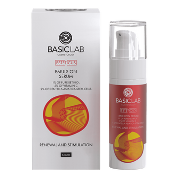 1% Reines Retinol Emulsionsserum mit 5% Vitamin C & 2% CICA-Stammzellen