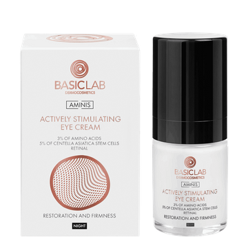 Aktiv stimulierende Nacht-Augencreme mit 3% Aminosäuren