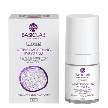 Aktiv glättende Tages Augencreme mit 0,3% reinem Kupferpeptid