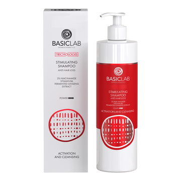 Stimulierendes Shampoo gegen Haarausfall mit 3% Niacinamid, Vitamin B6 und fermentiertem Ginseng-Extraktt
