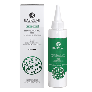 Sebumregulierendes Kopfhaut‑Peeling für fettige und empfindliche Haut, 5% Ficin, 3% BHA, exfolierendes Tripeptid, Rosmarinylglucosid