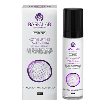 Aktiv liftende Nachtcreme mit 0,3% reinem Kupferpeptid