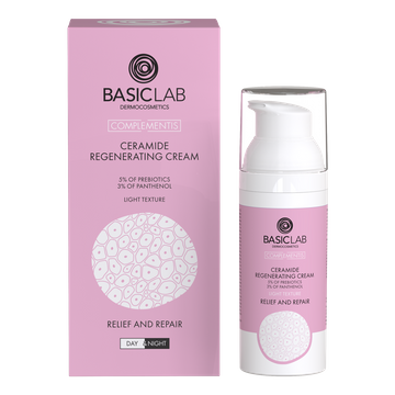 Reparierende Ceramid Creme mit 5% Prebiotik und 2% Panthenol - leicht