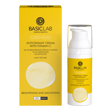 Antioxidative Vitamin-C Creme mit 4% Peptidkomplex, 1% Adenosin und Glutathion – leicht