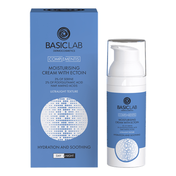 Ectoin Feuchtigkeitscreme mit 3% Serin, 2% Polyglutaminsäure und NMF-Aminosäuren – ultraleicht